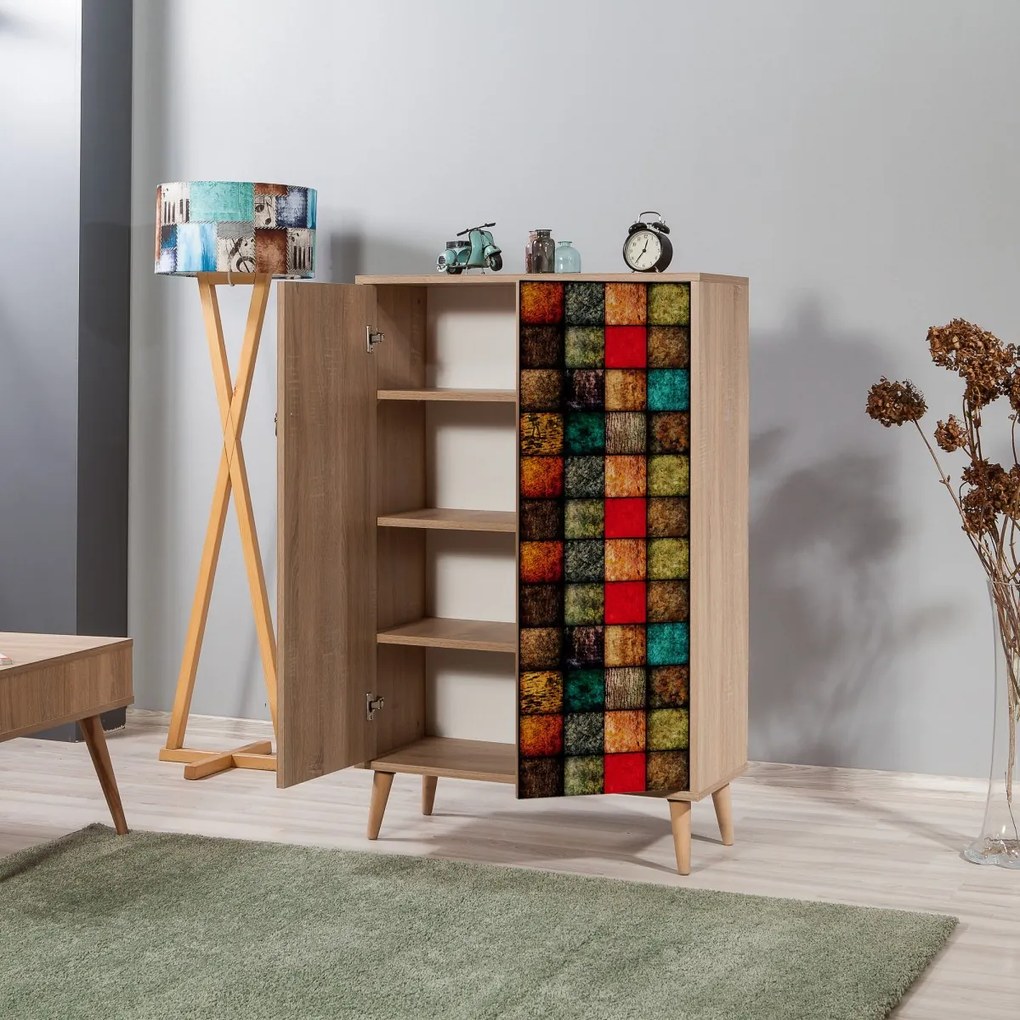 Komoda Multibox 80 cm viacfarebná