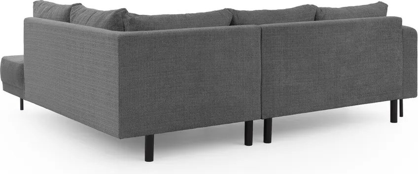 Tmavosivá ženilková rohová pohovka (pravý roh/do L) Mauris – Ropez