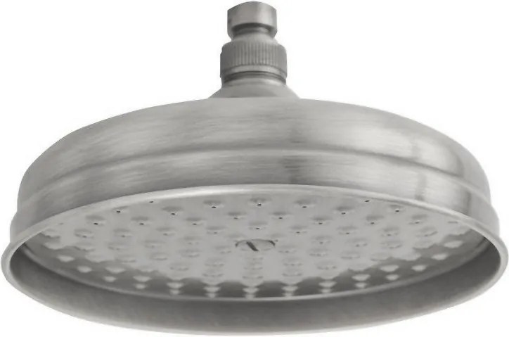 Mosadzná hlavová sprcha v matne striebornej farbe ø 20 cm Antea – Sapho