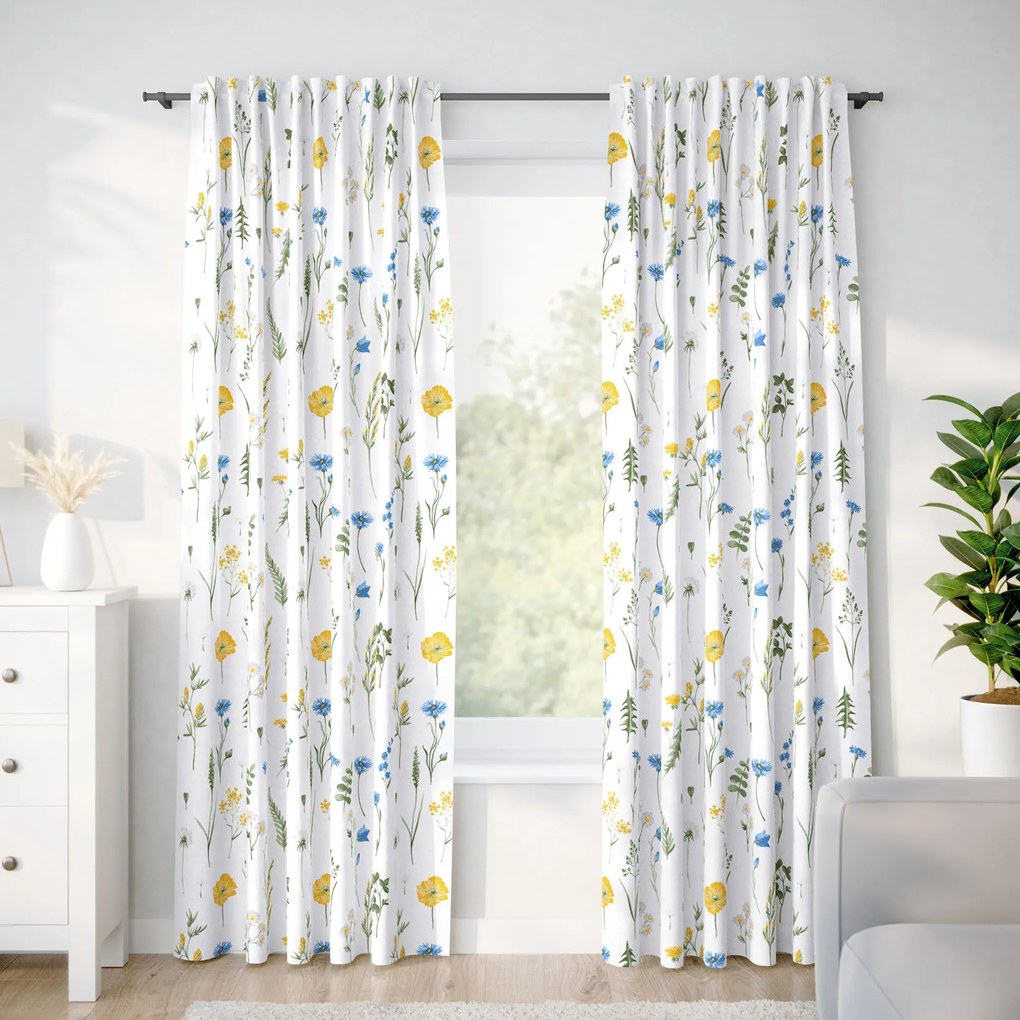 Goldea bavlnený záves - slovenská lúka 200x150 cm