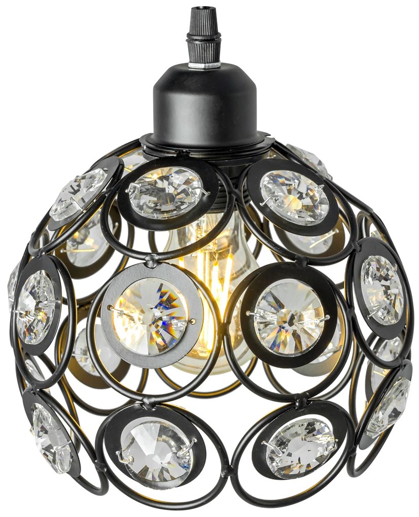 Toolight Edison, závesné svietidlo 3xE27 APP209-3CPR, čierna, OSW-30002