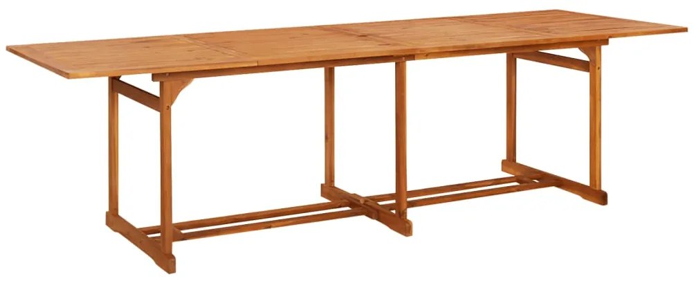 vidaXL Záhradný jedálenský stôl 280x90x75 cm masívne akáciové drevo