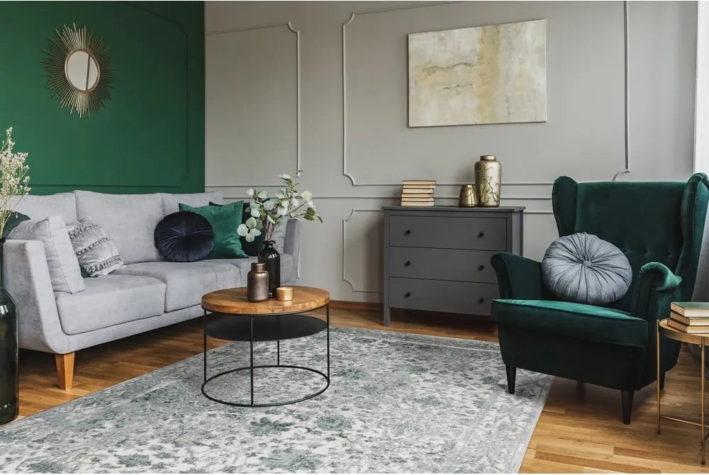 Koberec v mentolovej farbe 120x180 cm Sensi Tris – FD