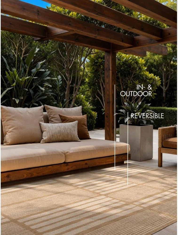 Krémový/v prírodnej farbe vnútorný a vonkajší koberec 160x230 cm Haringey Allington – Ted Baker