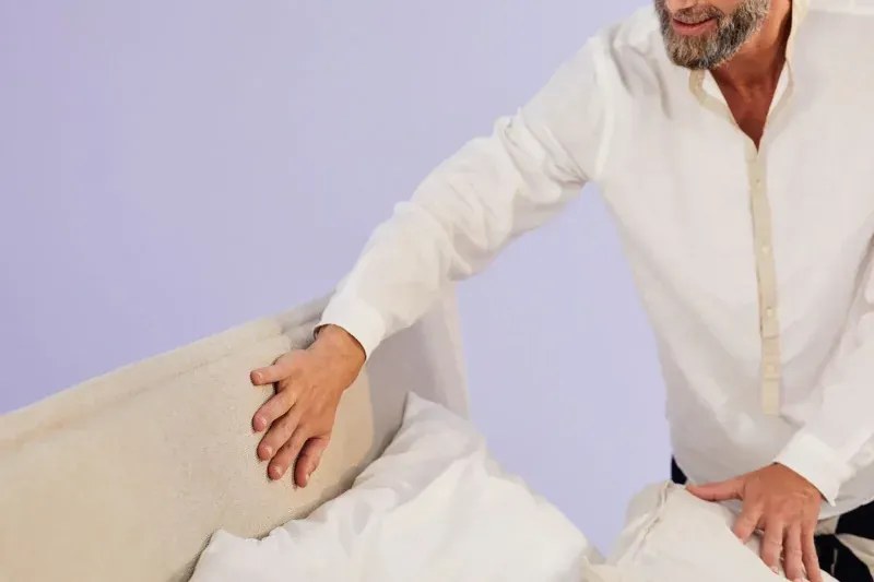 Sivá kontinentálna posteľ Emma Elite boxspring Komfort 200x180