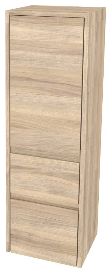 Mereo, Mereo Opto kúpeľňová skrinka vysoká 125 cm, pravé otváranie, Multidecor, Blonde Liberty Elm, MER-CN995PBLE1