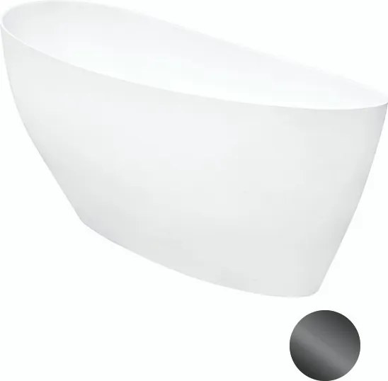 Besco Voľne stojaca vaňa z liateho mramoru Keya 165x70 BESCO-Typ výpuste: Click-Clack štandard, chróm, BESCO-Rozmery: 163,5x70,5, BESCO-Farba: Biela