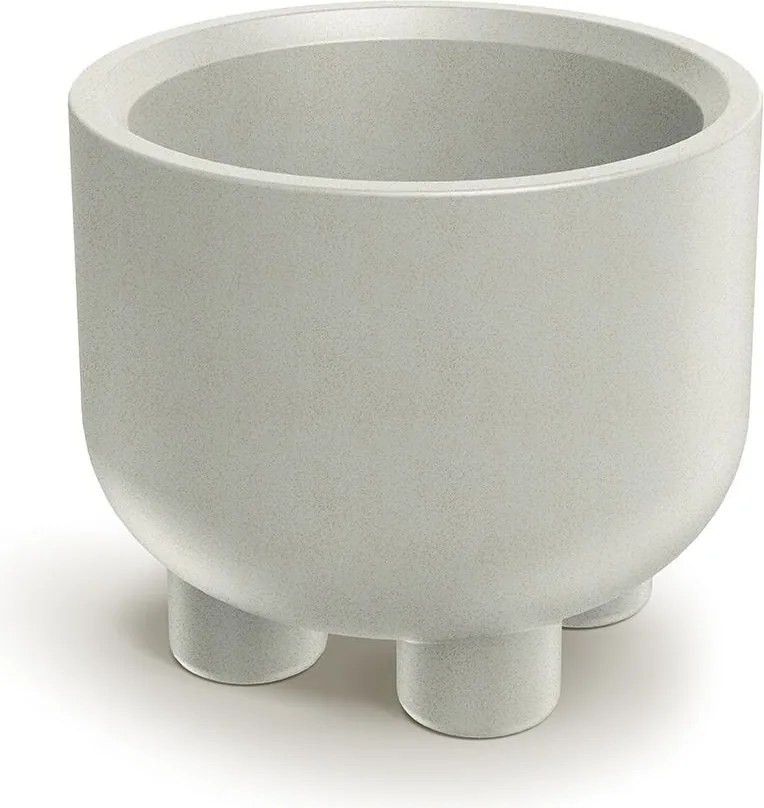 Kvetináč Moltas Okrúhly s nožičkami pieskový
