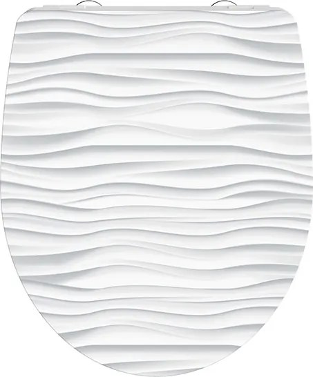 Eisl Sanitär WC sedadlo Duroplast Soft Close White Wave High Gloss 82584