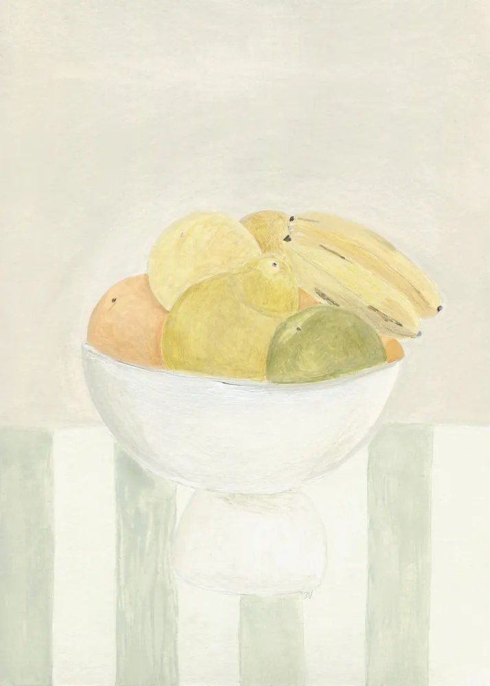 The Poster Club Plagát Still life with Fruit by Isabelle Vandeplassche 50x70 cm