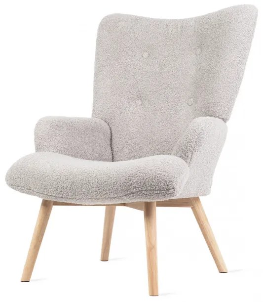 Kreslo MOSS TEDDY BOUCLE svetlosivé 828558
