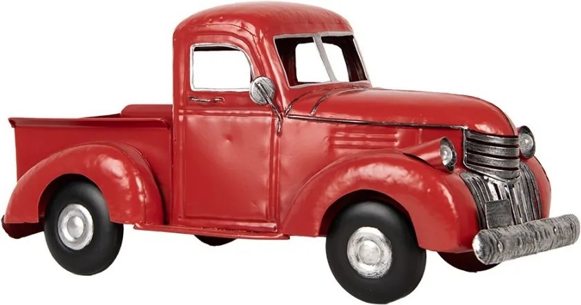 Červený retro model auto - 45*22*21 cm