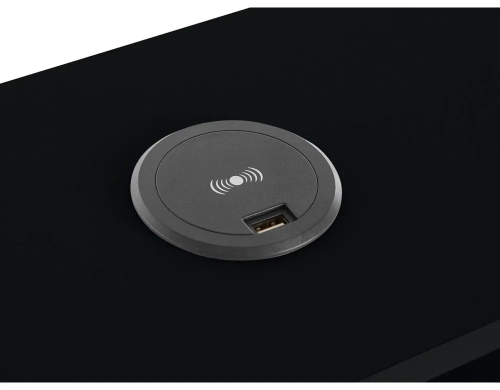 Čierny pracovný stôl Støraa New Haven