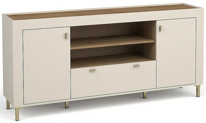 Komoda Mossa M07 2D1S dub whisky/cashmere