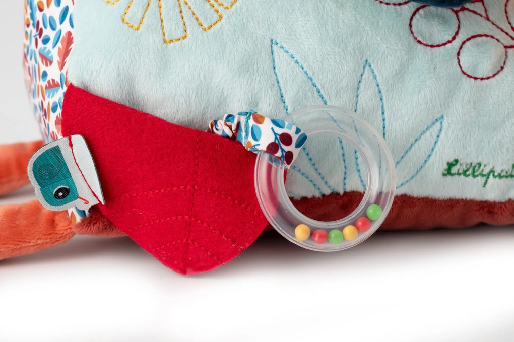 Lilliputiens - textilná hračka s aktivitami a zrkadielkom - lev Jack