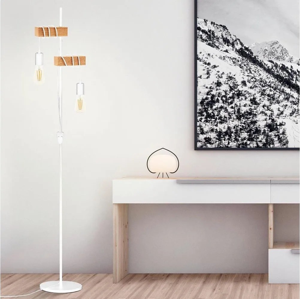 Eglo 33167 - Stojacia lampa TOWNSHEND 2xE27/10W/230V