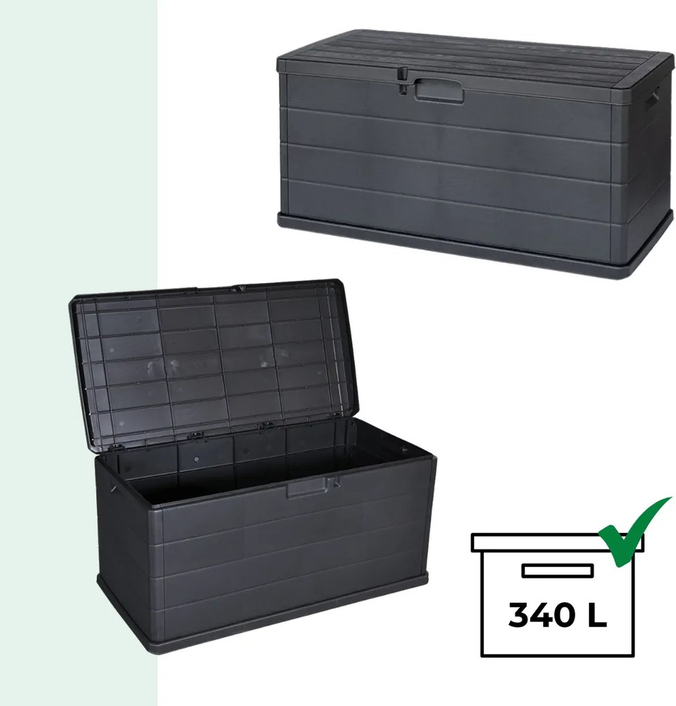 Úložný box ALPHA, 340L, 118x59x57cm, antracitová I.P.A.E-Progarden