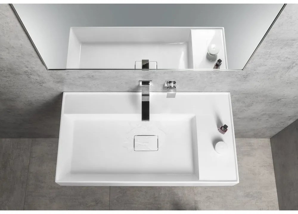 Matne čierna podomietková umývadlová batéria (1 výstup) Latus – Sapho