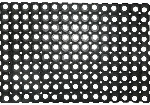 Rohožka pred dvere Domino gumená čierna 100 x 150 cm