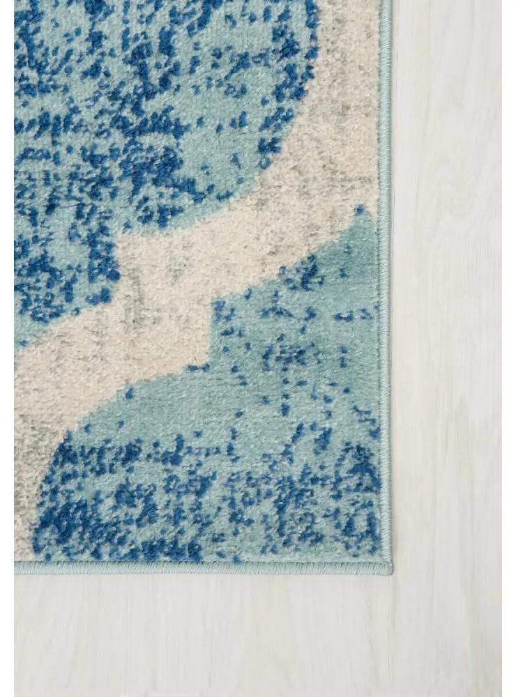 Kusový koberec Mriežka modrý 160x220cm