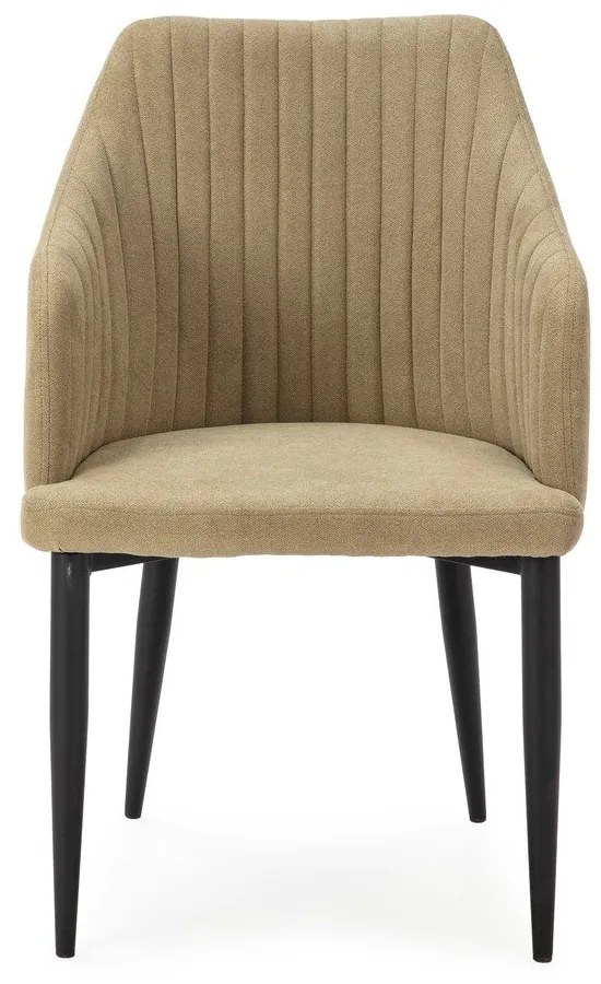 Svetlozelené čalúnené jedálenské kreslá v súprave 2 ks Nadi – Marckeric