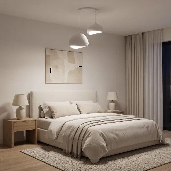 Brilagi - Lanový luster WABI SABI 2xE27/40W/230V priemer 70 cm biely