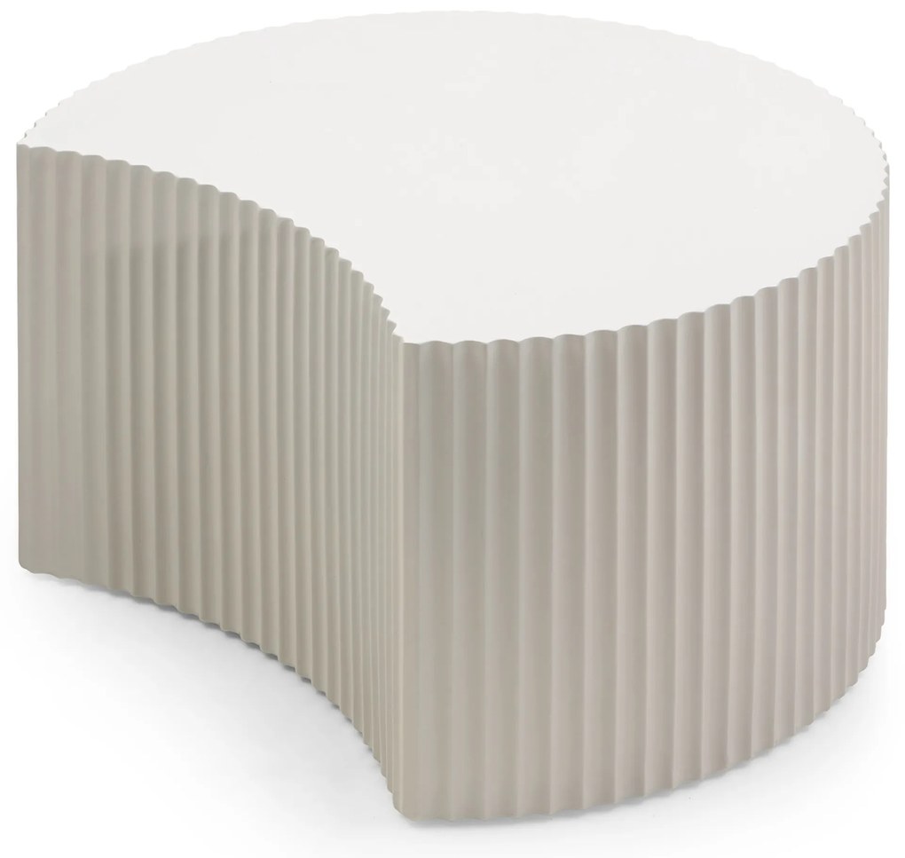 Sada dvoch konferenčných stolíkov Belmonte šedo-béžová