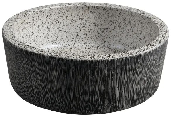 Sapho - Umývadlo na dosku PRIORI pr. 41 cm biela/šedá