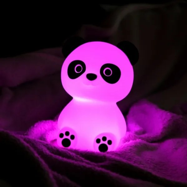 MegaLight - LED RGB Stmievateľná detská dotyková lampa PADDY PANDA LED/5V