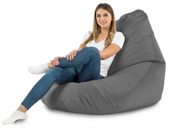 Sedací vak DROP XXL oceľový