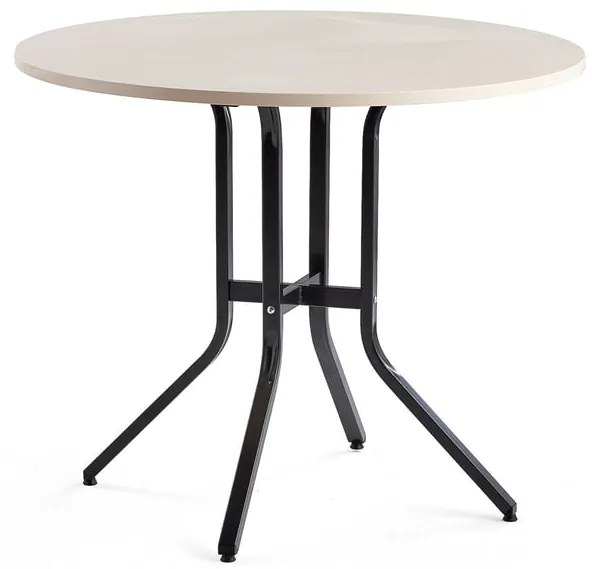 Stôl VARIOUS, Ø1100x900 mm, čierna, breza