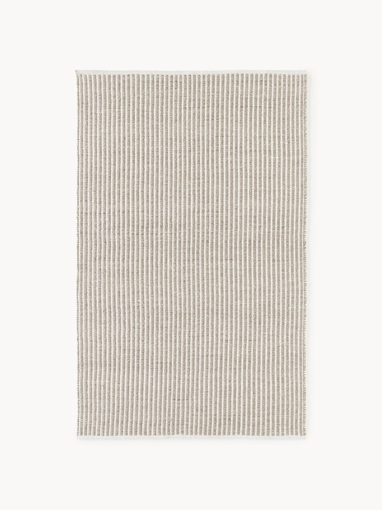Ručne tkaný pruhovaný koberec do interiéru/exteriéru Turner