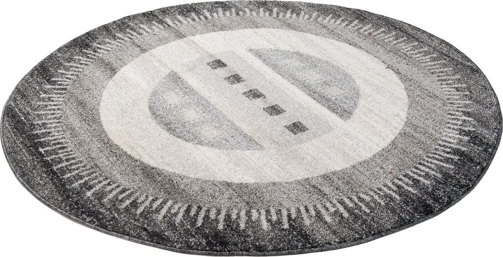 TA Koberec K189A ČIERNE SARI KOLESO B1X Rozmer: 150x150 cm