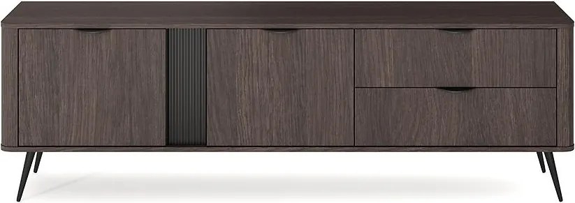 TV stolík Veris E 2d2s Dub Dunin + Čierna
