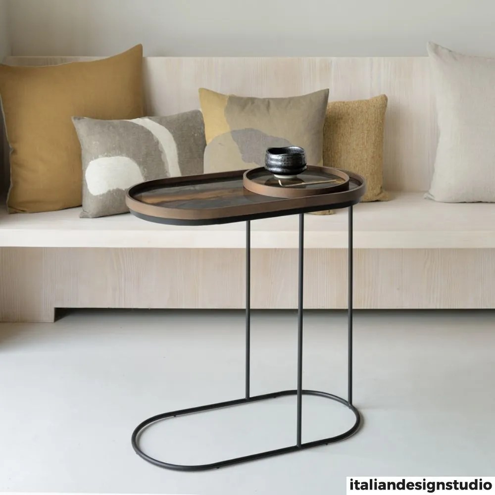 ETHNICRAFT Oblong Tray Side Table