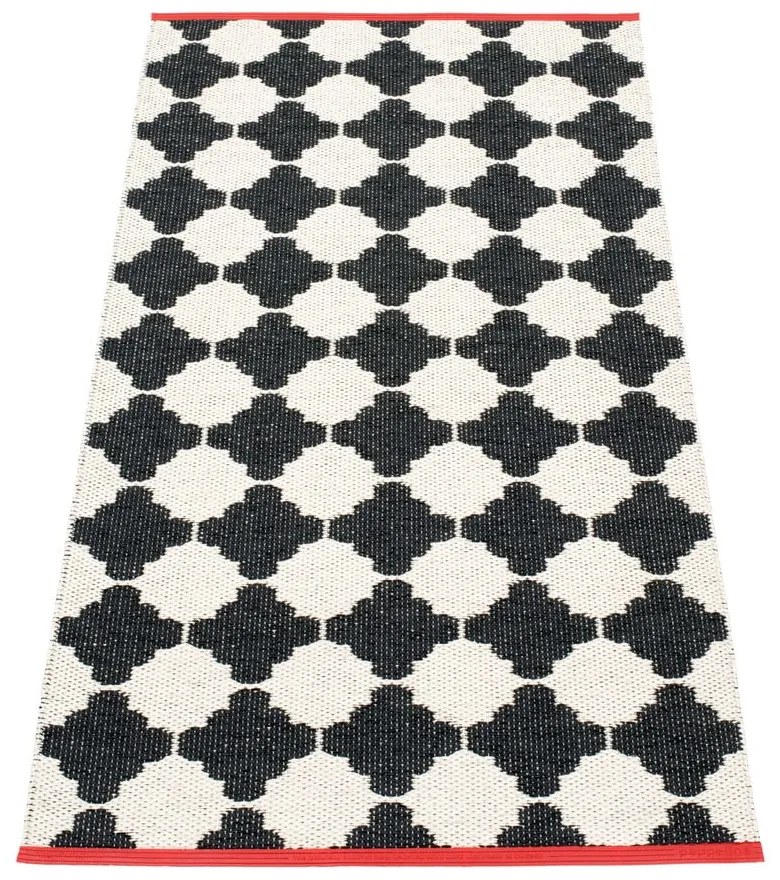 Čierno-biely vnútorný a vonkajší behúň 70x150 cm Marre Black Coral – Pappelina