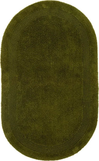 Kúpelňový koberček Keno Elips olivový B04