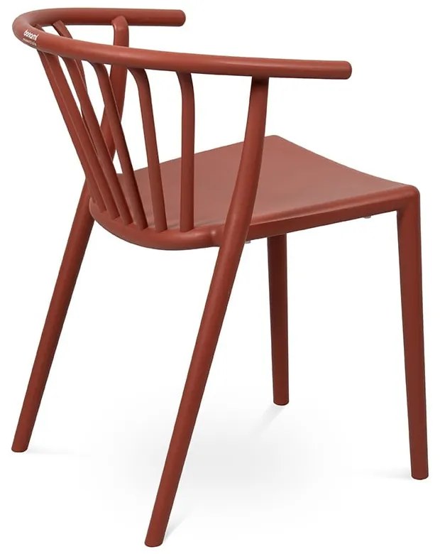 Hnedá plastová záhradná stolička Capri – Bonami Essentials