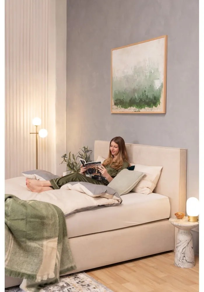 Béžová boxspring posteľ 180x200 cm Olia Bold – Bonami Selection