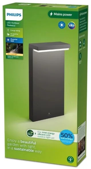 Philips - LED Vonkajšia lampa BUSTAN LED/3,8W/230V 40 cm IP44