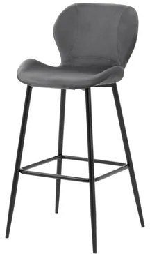 Sivá barová stolička LAIKA
