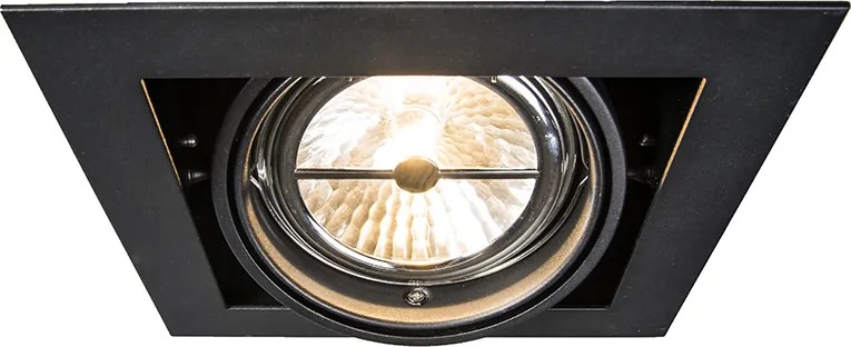 Zapustené bodové svietidlo čierne G53 111mm nastaviteľné - Oneon