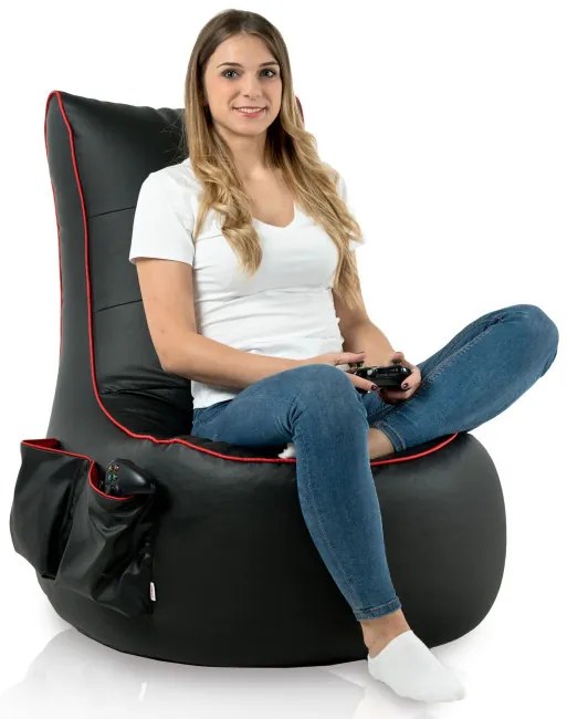 Kreslo GAMING - čierna ekokoža