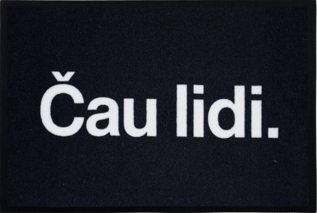 Mercury Flooring, Rohožka Čau lidi 40x60 cm - na von aj na doma, 40x60, čierna