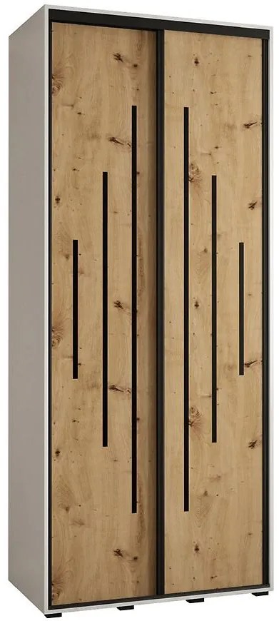 Skriňa 45 Canaris 12 100 biela/artisan/čierna