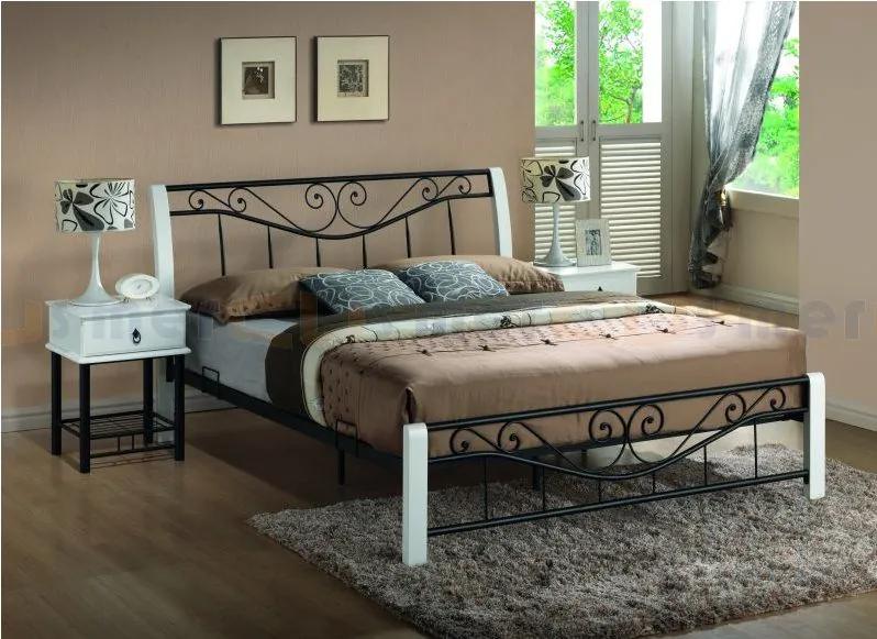 Manželská kovová postel S6 - 160x200cm