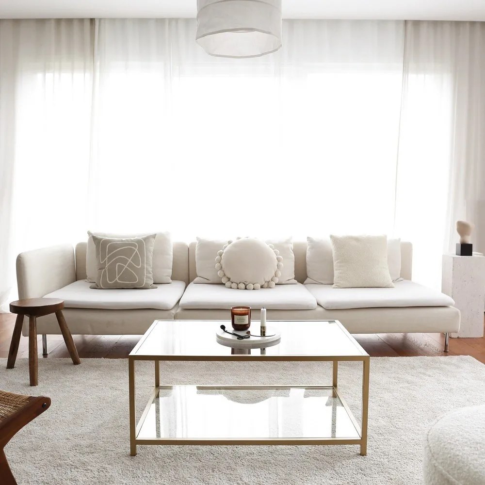 Konferenčný stolík v zlatej farbe 60x90 cm Astro - Neostill