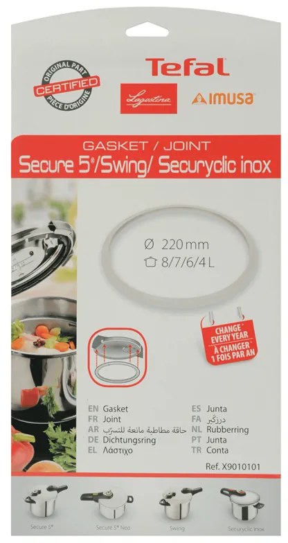 Tesnenie Tefal Secure X9010101 6 l a 4 l, 220 mm