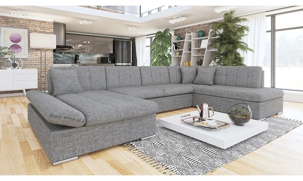 Rohová sedačka Genero, Dostupné poťahy: Utario velvet 2951 + Utario velvet 2951 + Senegal 823, Strana: Ľavá - U