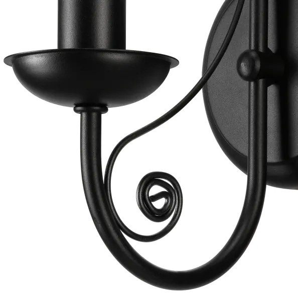 Nástenná lampa DONATO 1xE14/40W/230V čierna